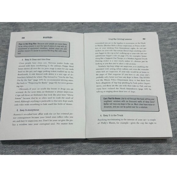 Busted! Drug War Survival Skill By M Chris & Fabricant Paperback 2005 - Picture 4 of 9